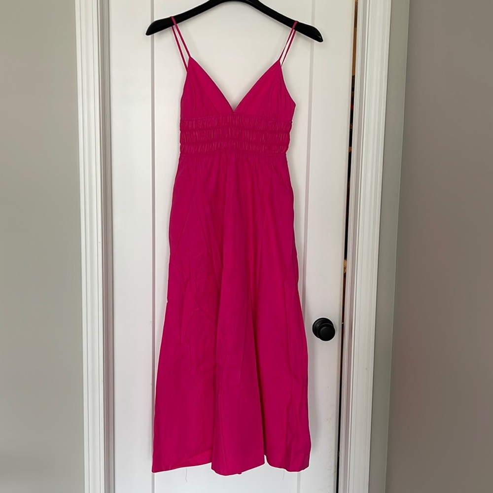 Zara hot pink maxi dress; size small